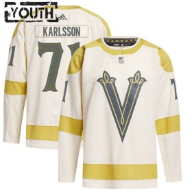 Vegas Golden Knights tröja William Karlsson Adidas 2023-24 Cream Winter Classic Authentic - NHL Tröjor Barn